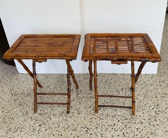 Four Piece Tortoise Bamboo Patio Set