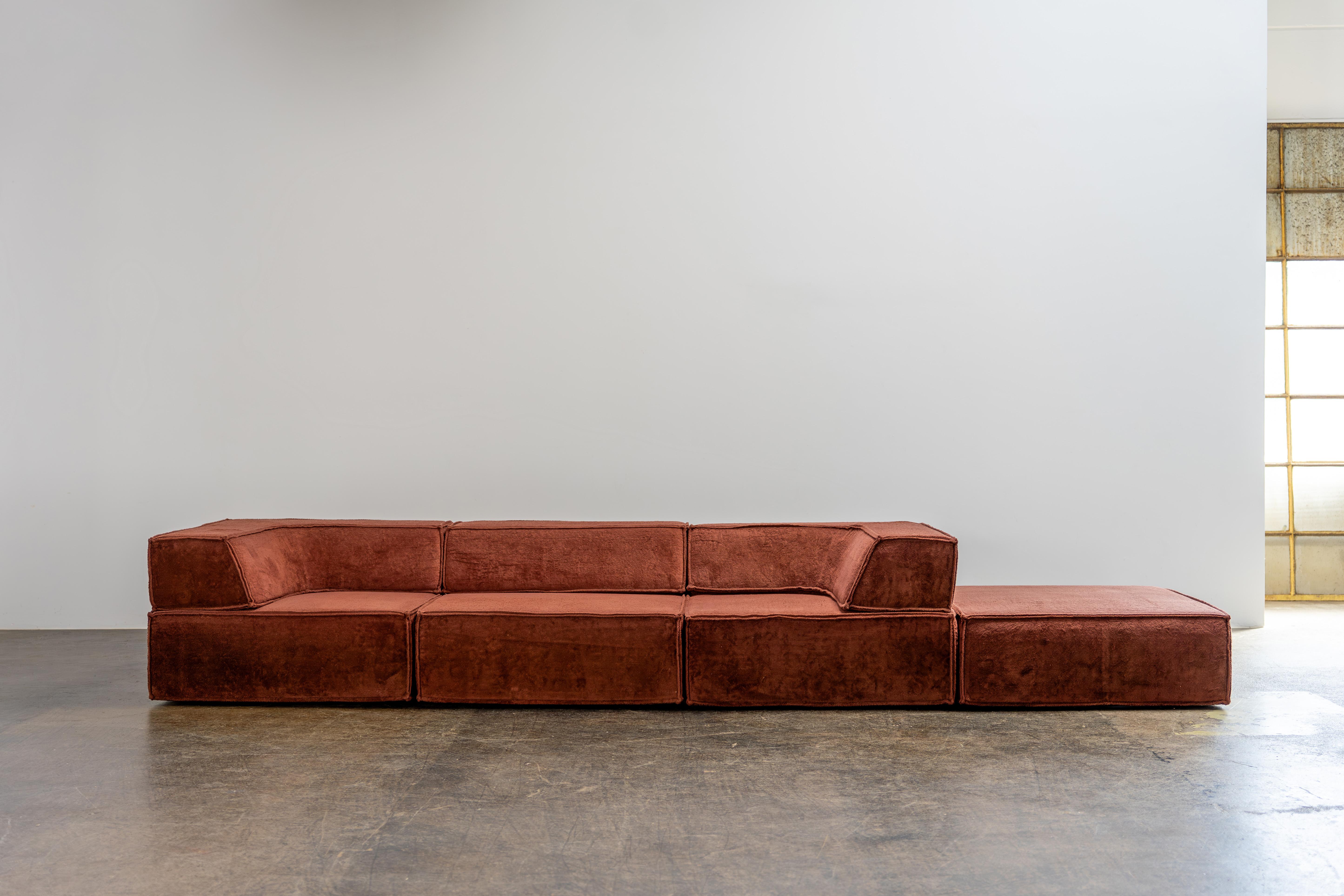 Mid-Century Modern Four Piece „TRIO“ Sofa by COR Team Form AG, 1973 For Sale