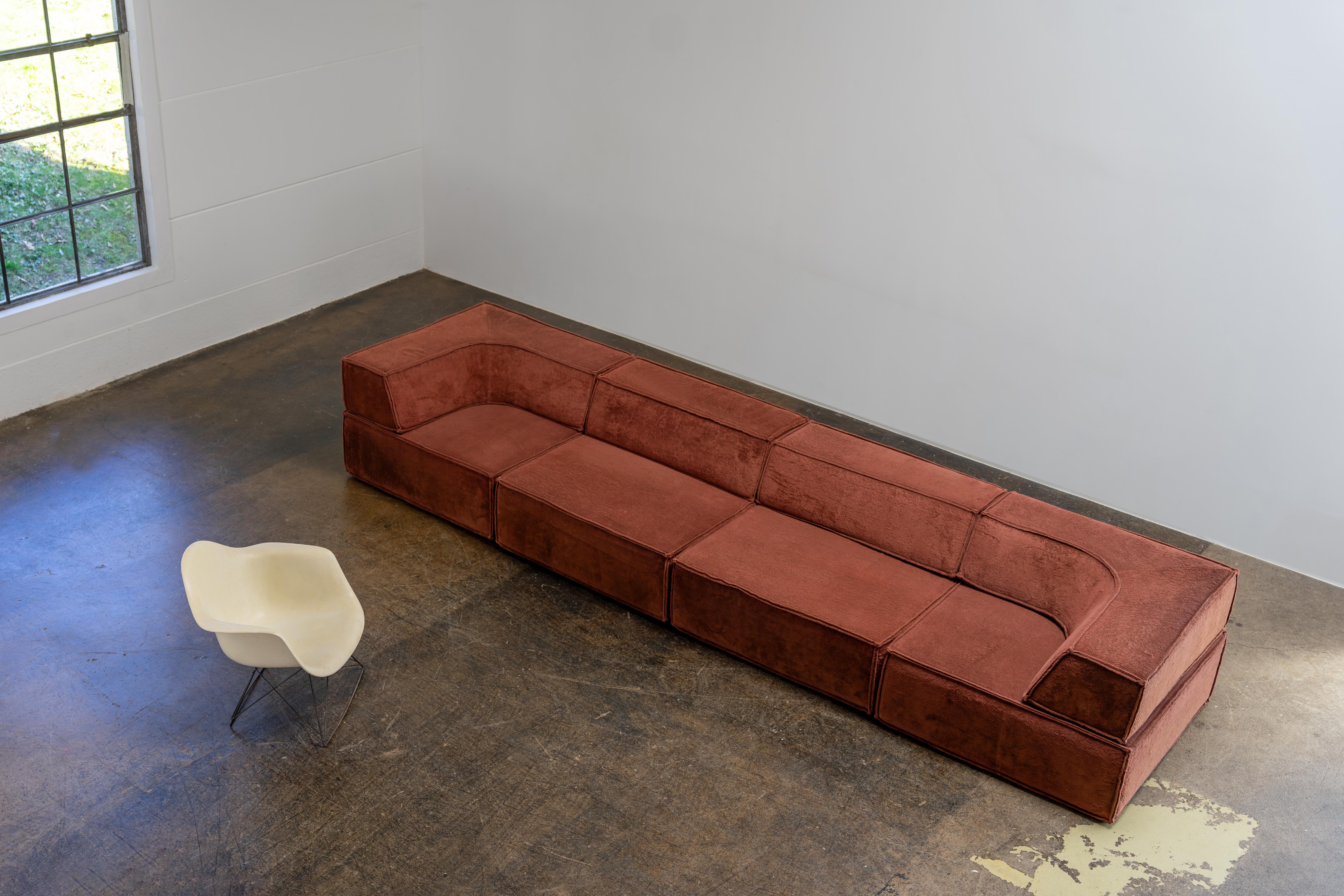 German Four Piece „TRIO“ Sofa by COR Team Form AG, 1973 For Sale