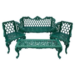 Four-Piece Victorian Style Garden/ Patio Set, Provenance Celine Dion