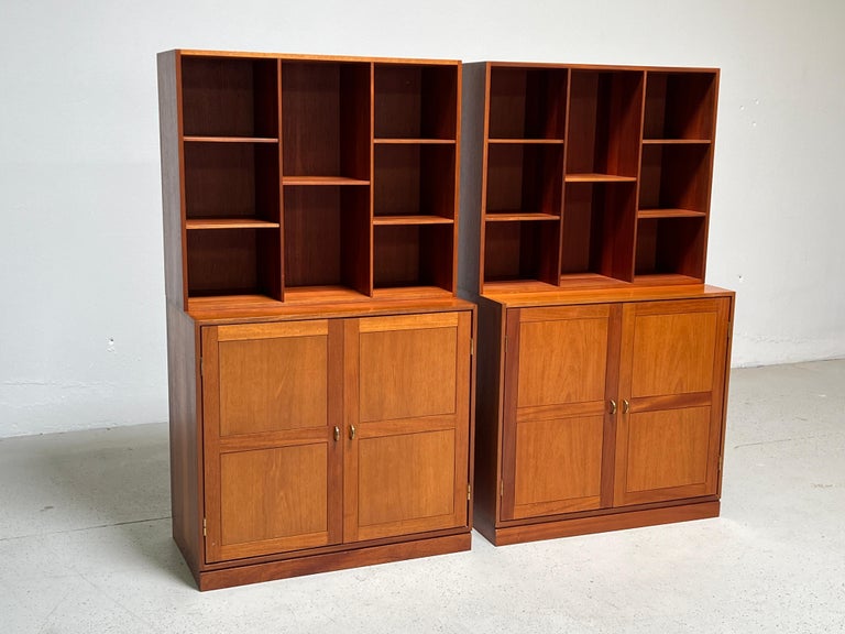 Four Piece Wall Unit by Christian Hvidt for Soborg In Good Condition For Sale In Dallas, TX