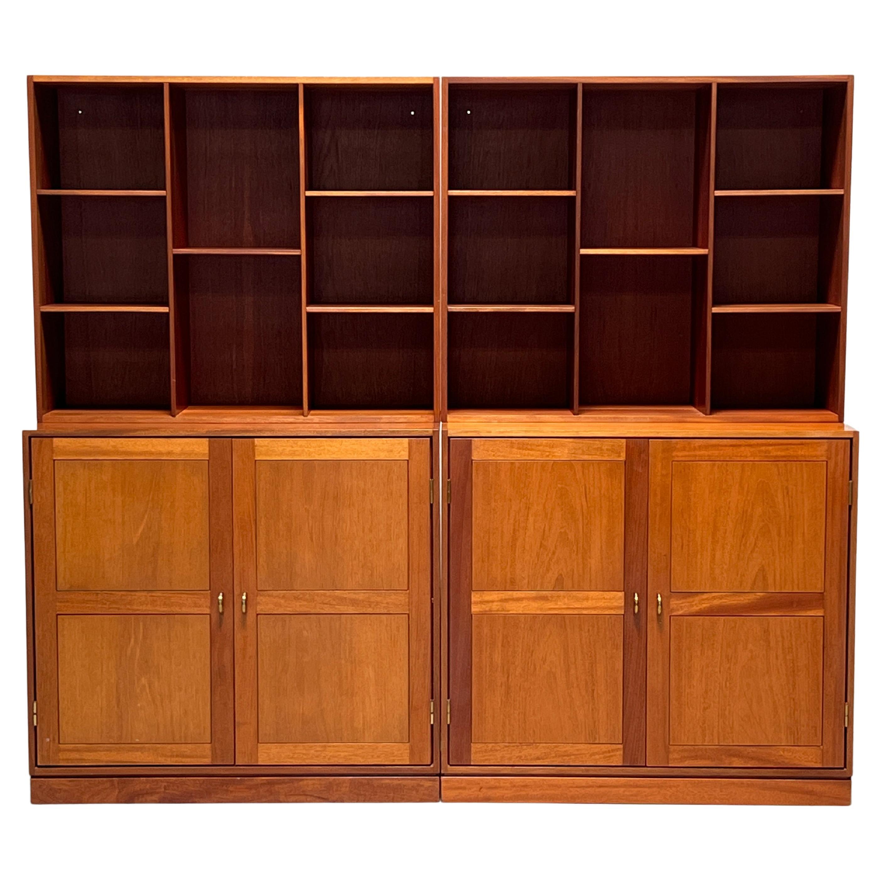 Four Piece Wall Unit by Christian Hvidt for Soborg For Sale