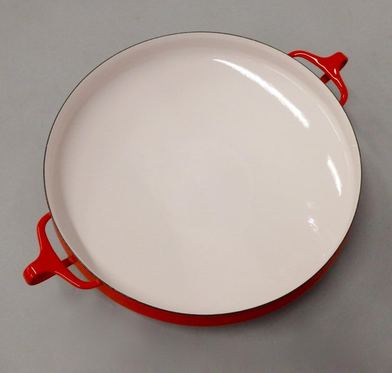 Four Pieces Dansk JHQ France Red Enamel Cookware For Sale at 1stdibs
