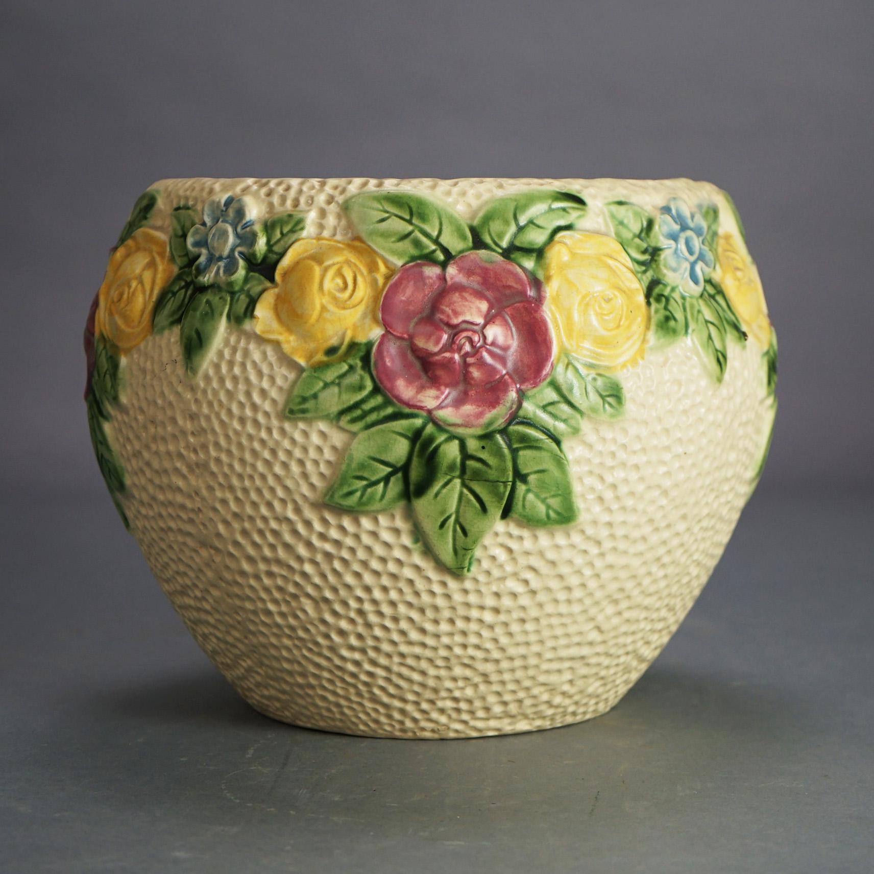20th Century Four Pieces of Roseville Art Pottery, Rozanne, c1917