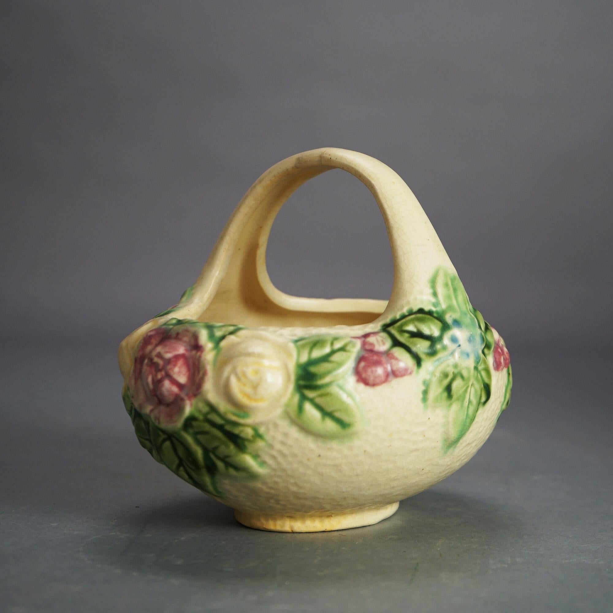 Four Pieces of Roseville Art Pottery, Rozanne, c1917 1