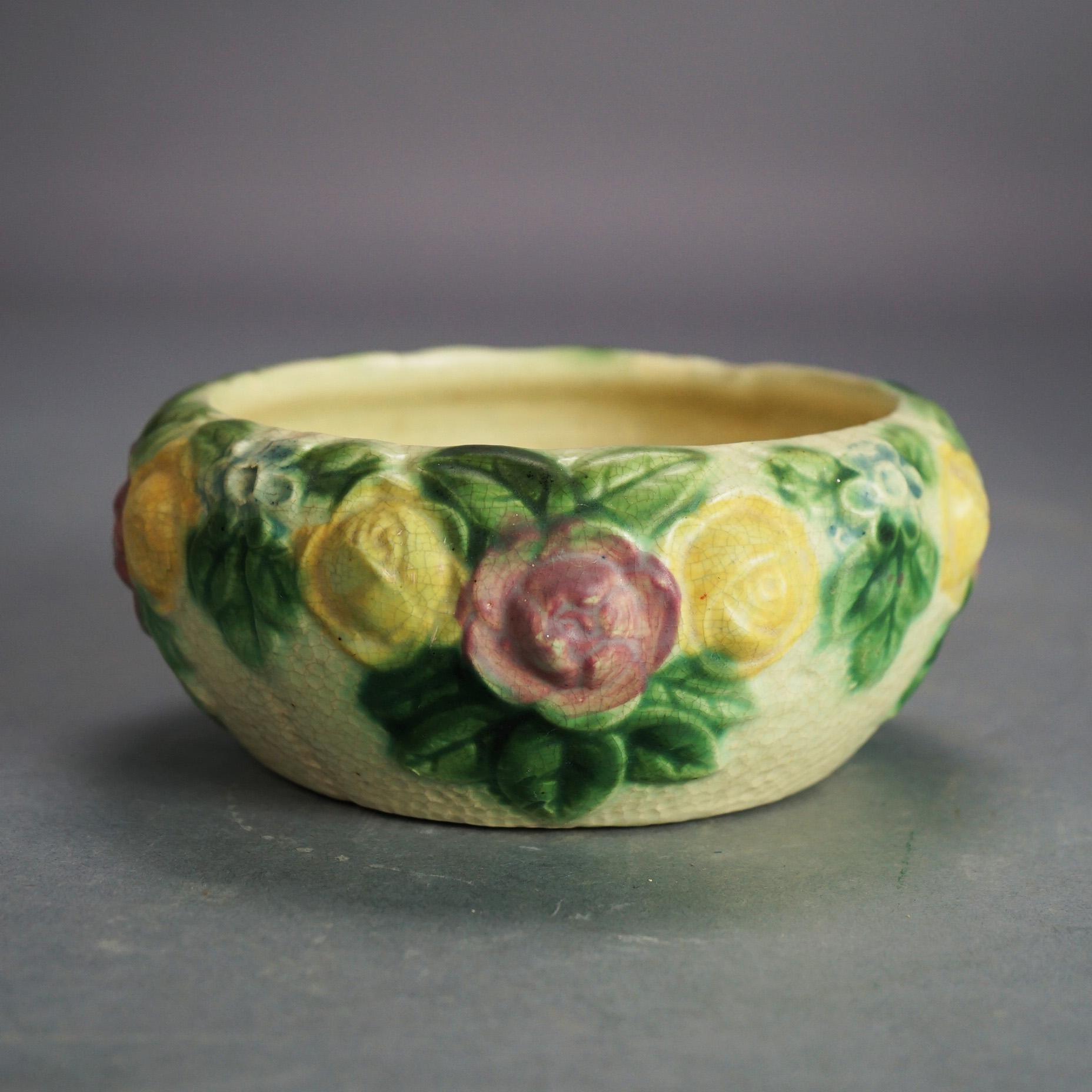 Four Pieces of Roseville Art Pottery, Rozanne, c1917 2