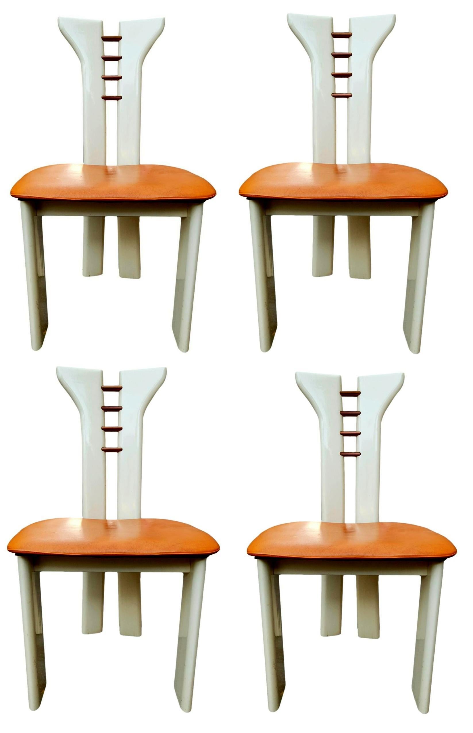 Mid-Century Modern Four Pierre Cardin Design Chairs for Roche Bobois, 70's For Sale