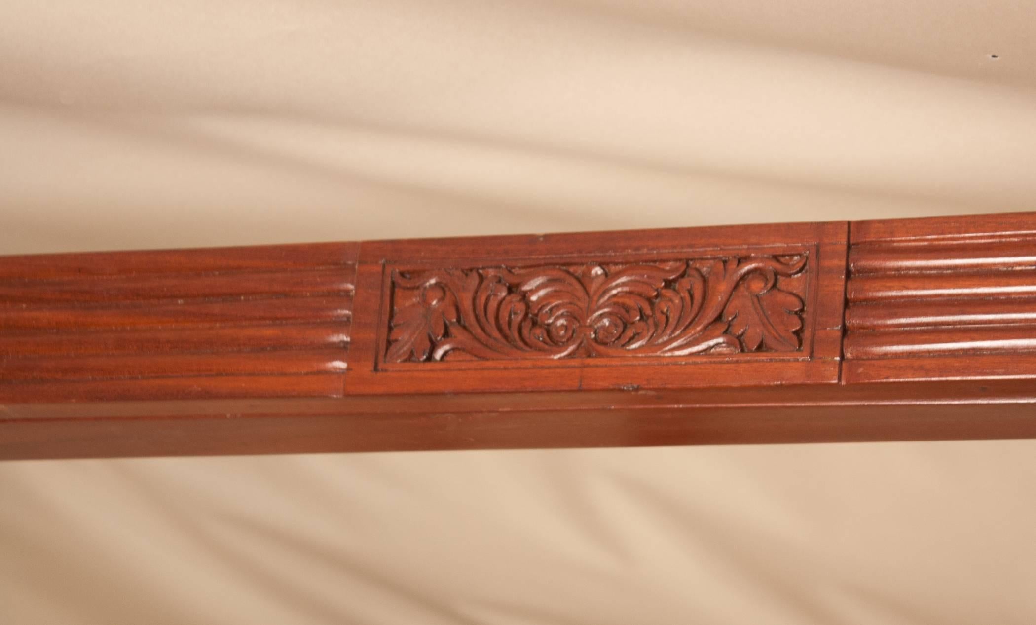 Four Post Mahogany Canopy Bed from British India 8