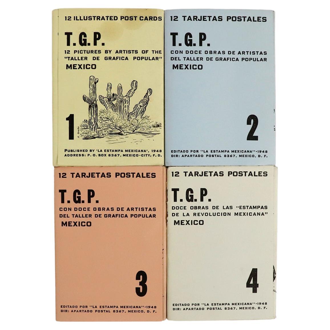 Four Postcards Sets Printed by The Taller de Gráfica Popular
