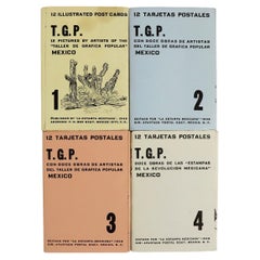 Vier Postkartensätze, gedruckt von The Taller de Gráfica Popular