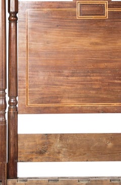 Four-poster bed of King John V style in pau-oleo - 18th century