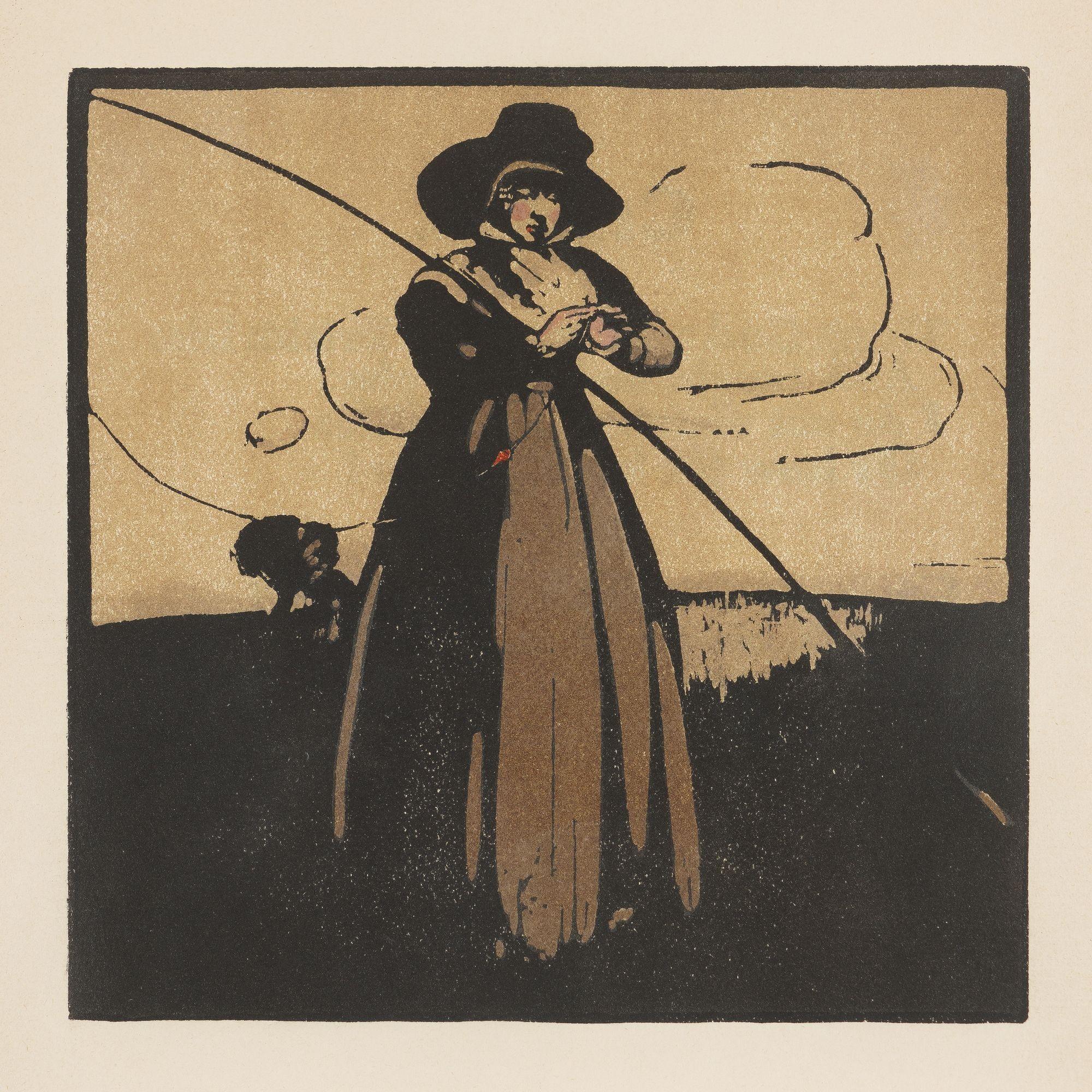 19th Century Four prints from “An Almanac of Twelve Sports” by William Nicholson, 1898 For Sale