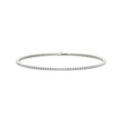 Four Prong 1 CT TW Natural Diamond Tennis Bracelet