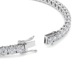 Four Prong 10 Ct TW Natural Diamond Tennis Bracelet