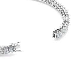 Four Prong 4 CT TW Natural Diamond Tennis Bracelet