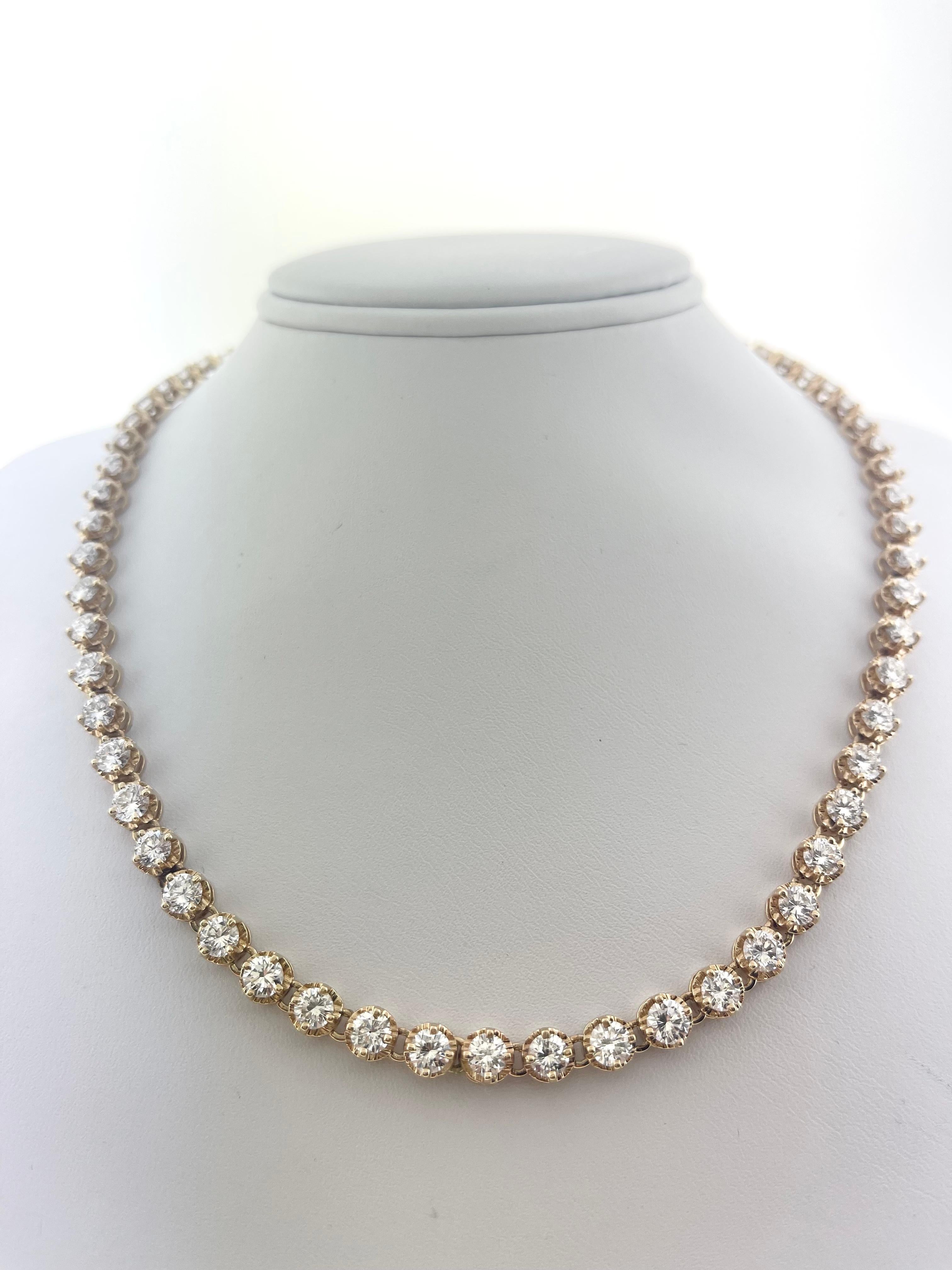 single string diamond necklace