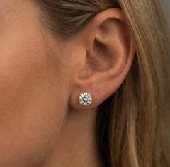 Four Prong Screw Back 14K (18k upon request) Yellow Gold Martini Stud Earrings