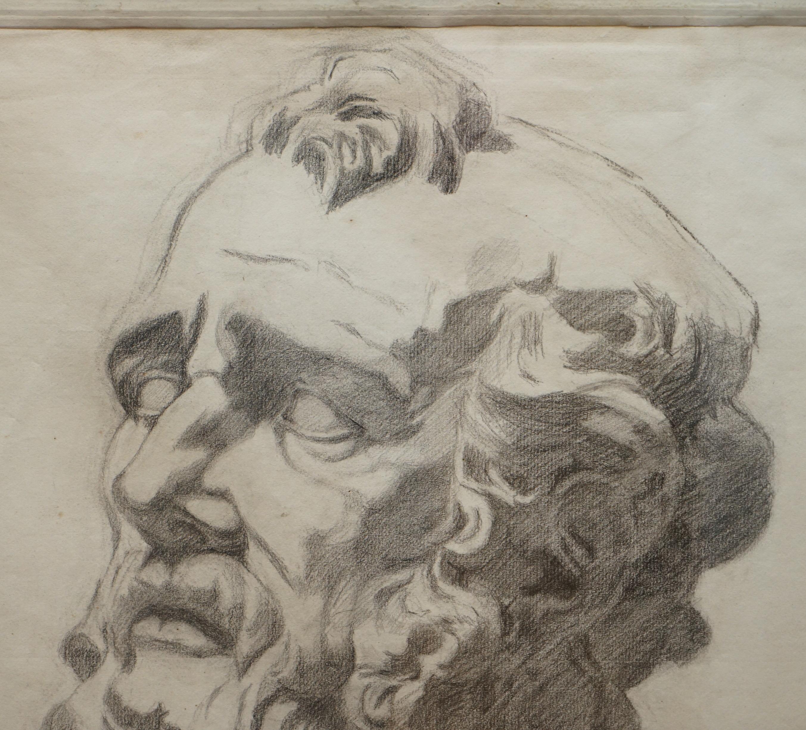Four Rare Italian School 19th Century Old Master Sketches Drawings by F Mazzoli For Sale 10