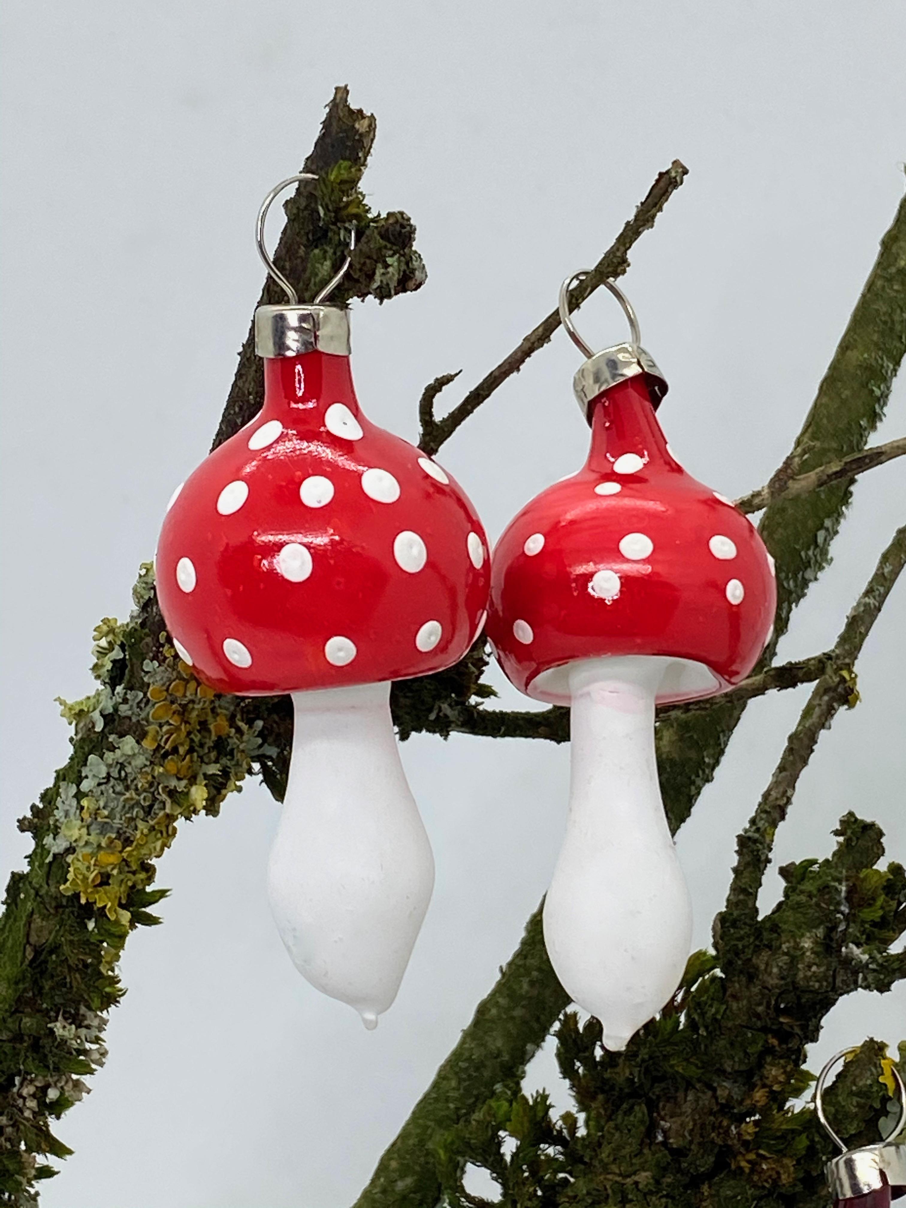 vintage christmas mushroom