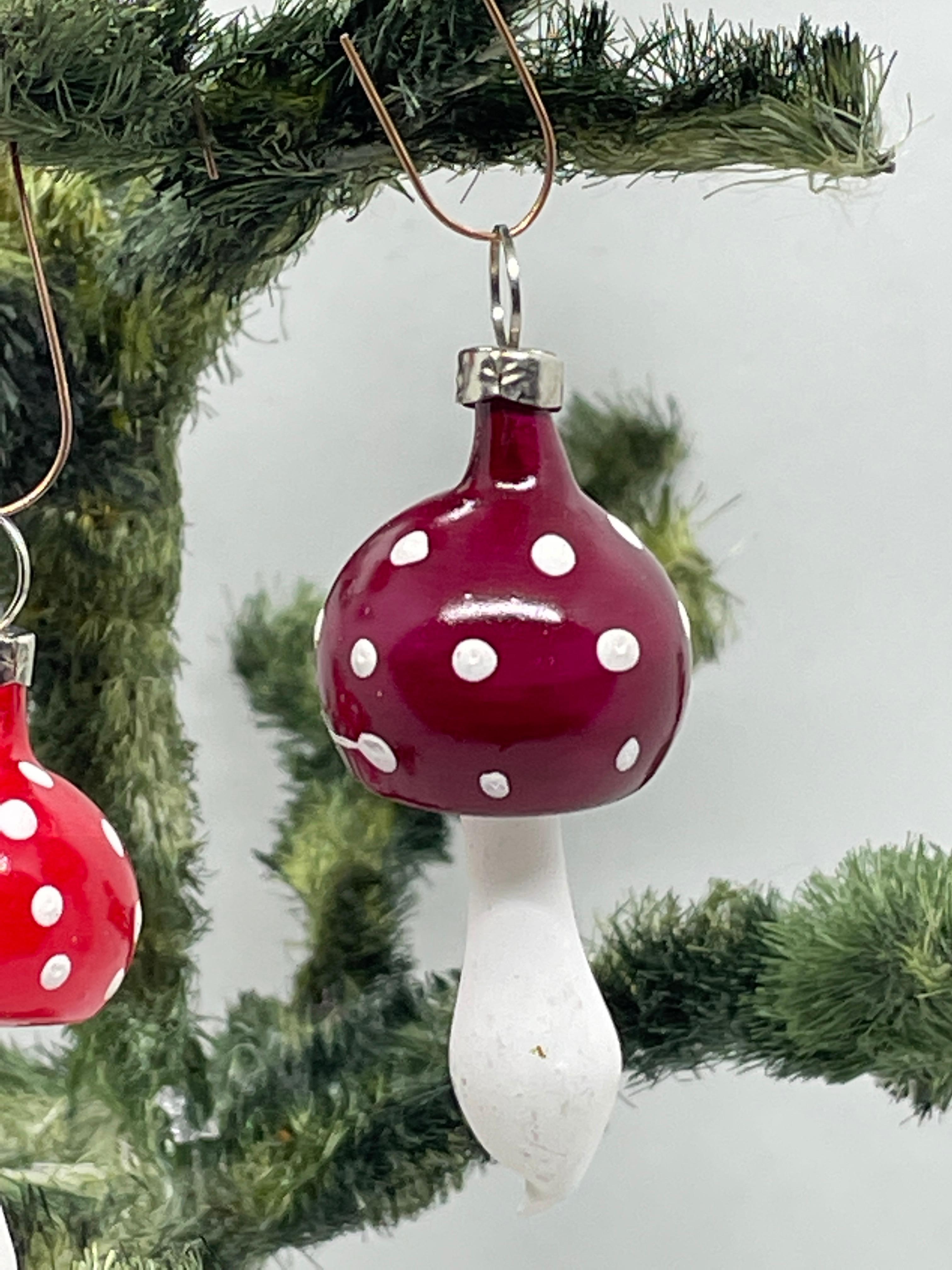 vintage mushroom christmas ornaments