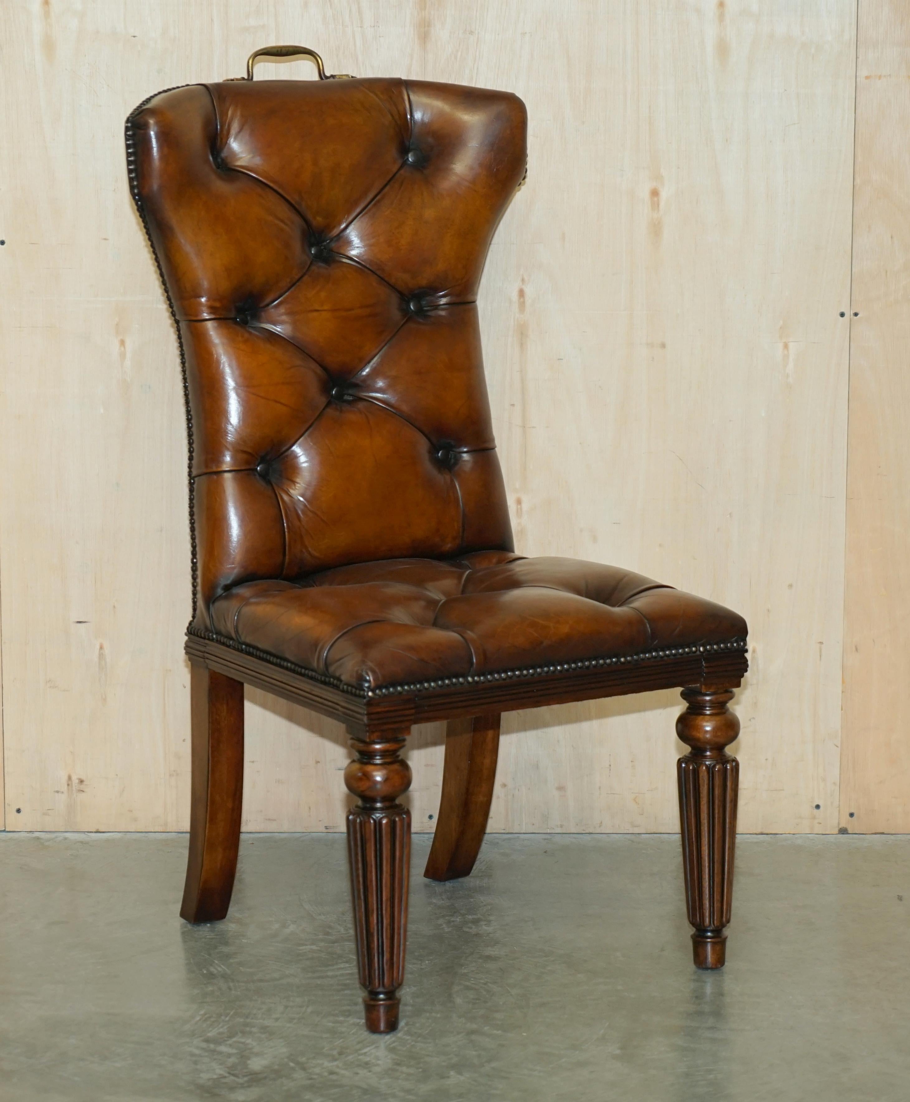 Royal House Antiques

Royal House Antiques is delighted to offer for sale this stunning suite of four Ralph Lauren Telford Art Deco style brown leather dining chairs RRP £24,000  

Please note the delivery fee listed is just a guide, it covers