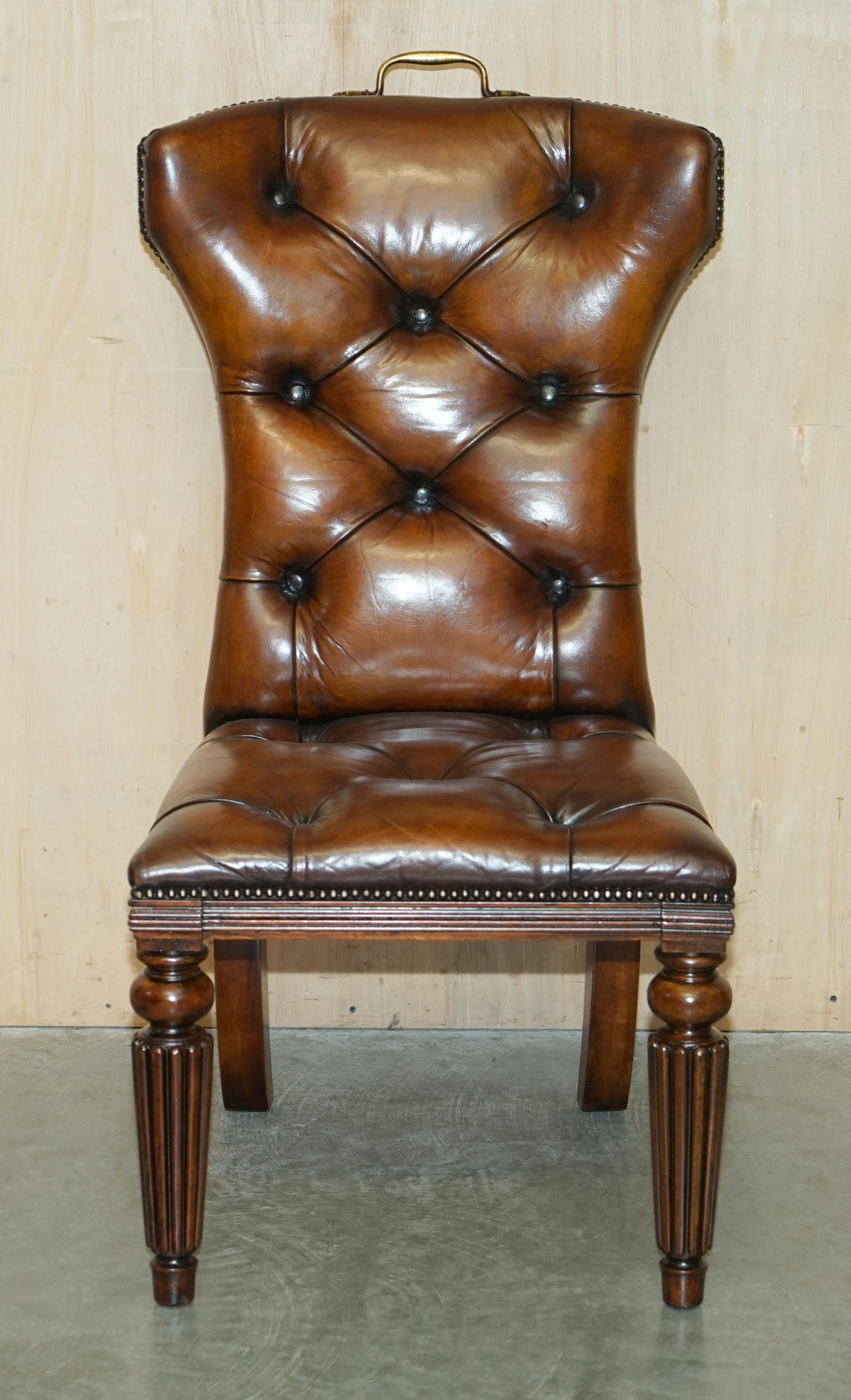 ralph lauren leather dining chairs