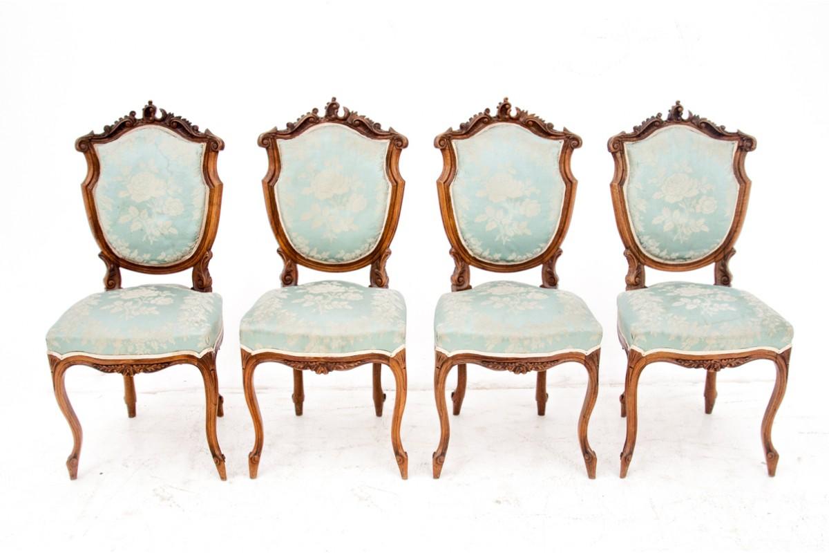 Four Rococo Chairs, France, Around 1880 4