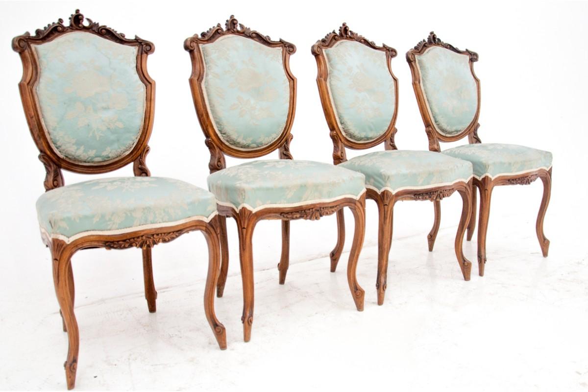 Four Rococo Chairs, France, Around 1880 2