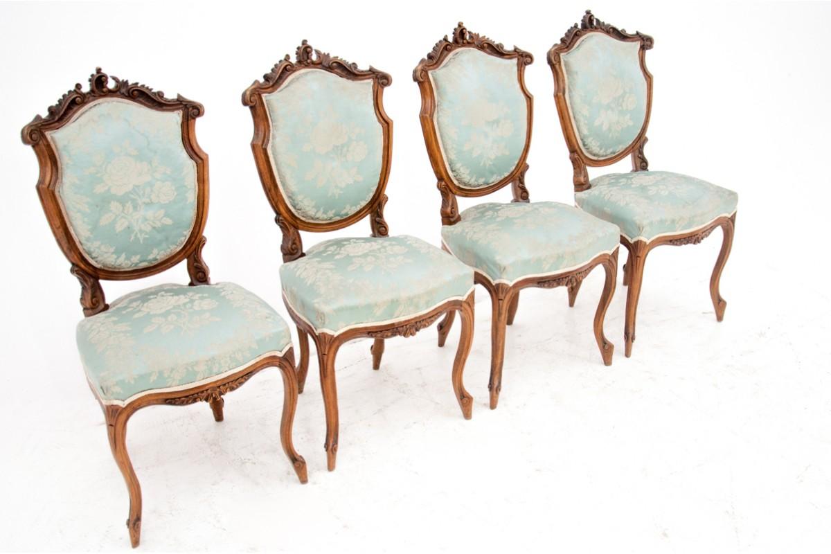 Four Rococo Chairs, France, Around 1880 3