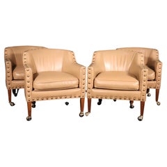Retro Four Rolling Armchairs