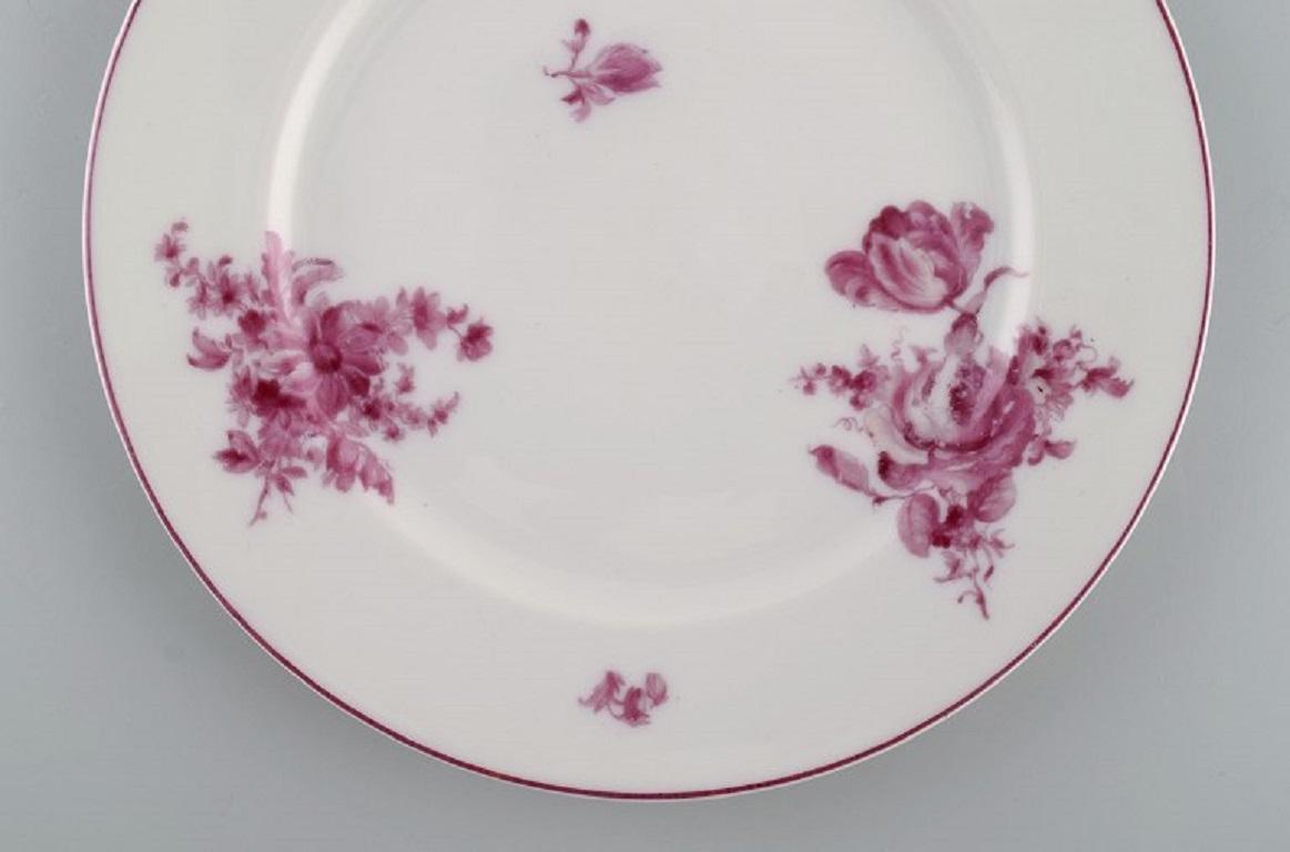 German Four Rosenthal Plates in Hand-Painted Porcelain, 1930s/40s For Sale