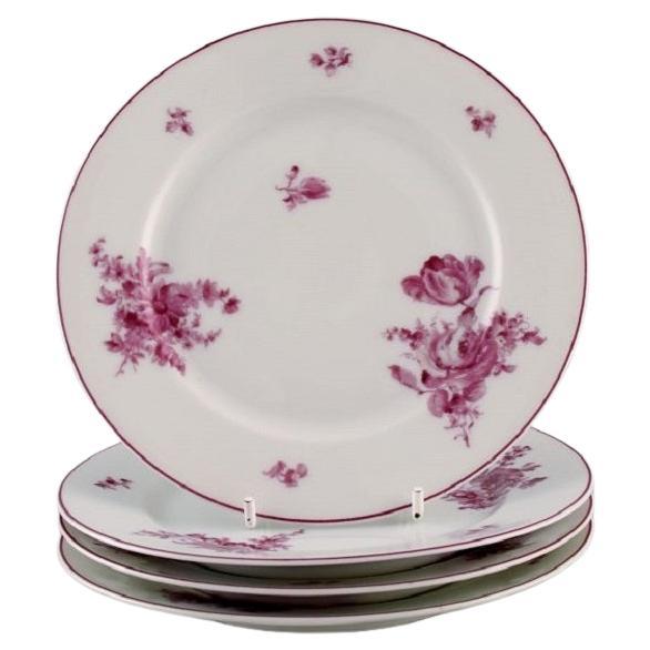 Four Rosenthal Plates in Hand-Painted Porcelain, 1930s/40s For Sale