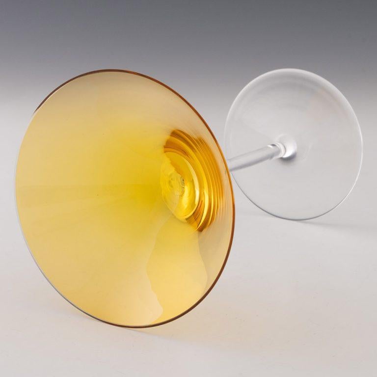 Contemporary Four Rosenthal Versace Martini Medusa Lumiere Glasses For Sale