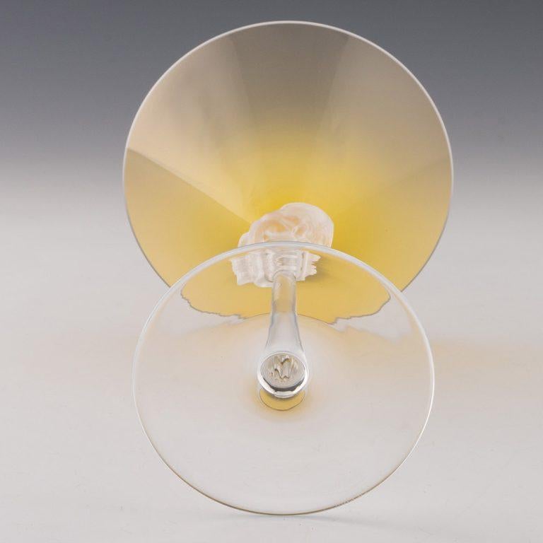 Four Rosenthal Versace Martini Medusa Lumiere Glasses For Sale 3