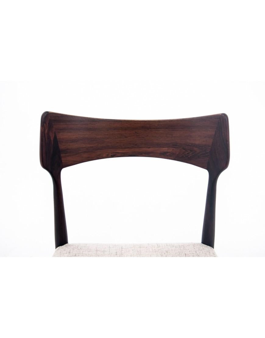 Four rosewood chairs, designed by Bernhard Pedersen & Son, Denmark, 1960s. For Sale 3