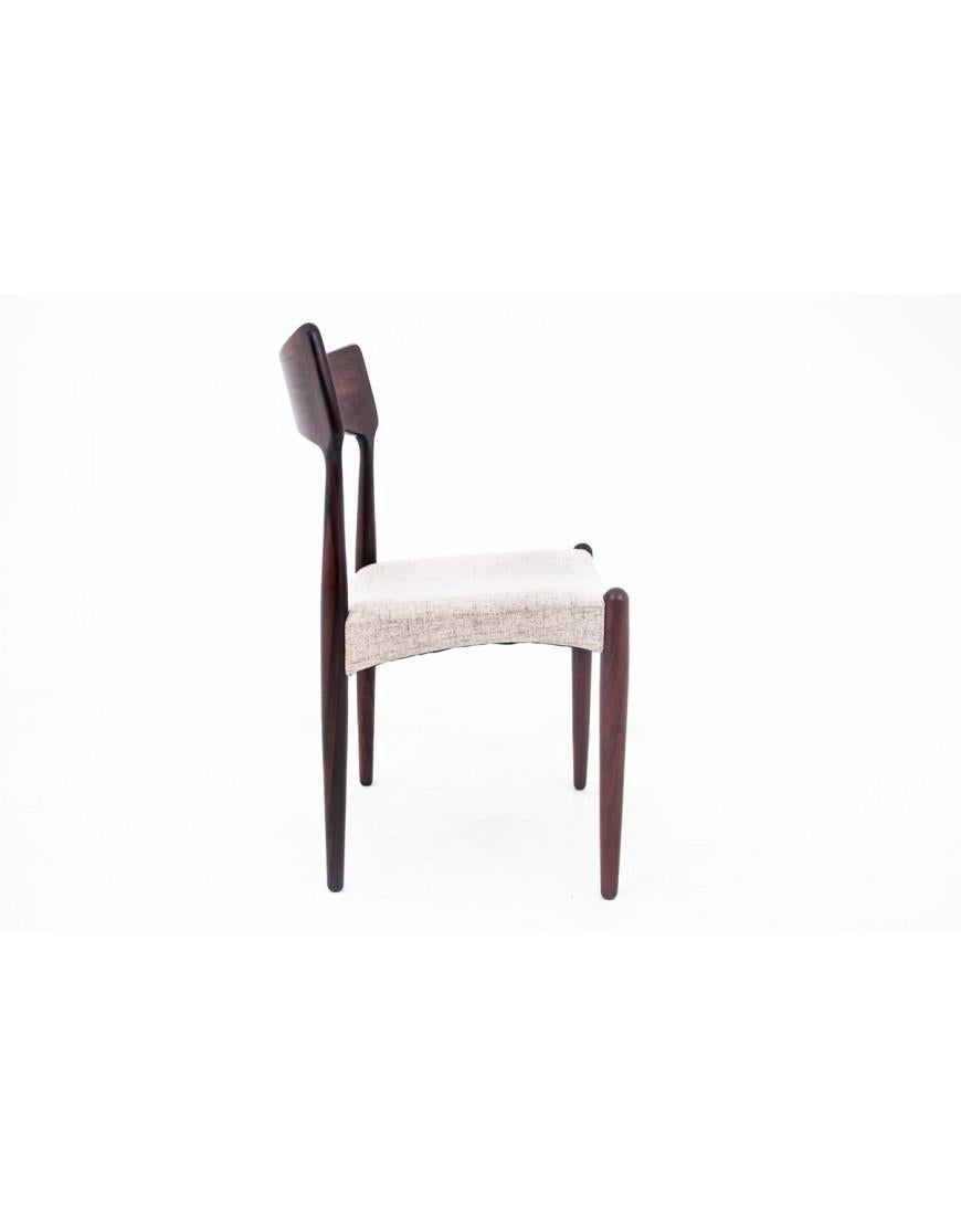 Four rosewood chairs, designed by Bernhard Pedersen & Son, Denmark, 1960s. For Sale 4