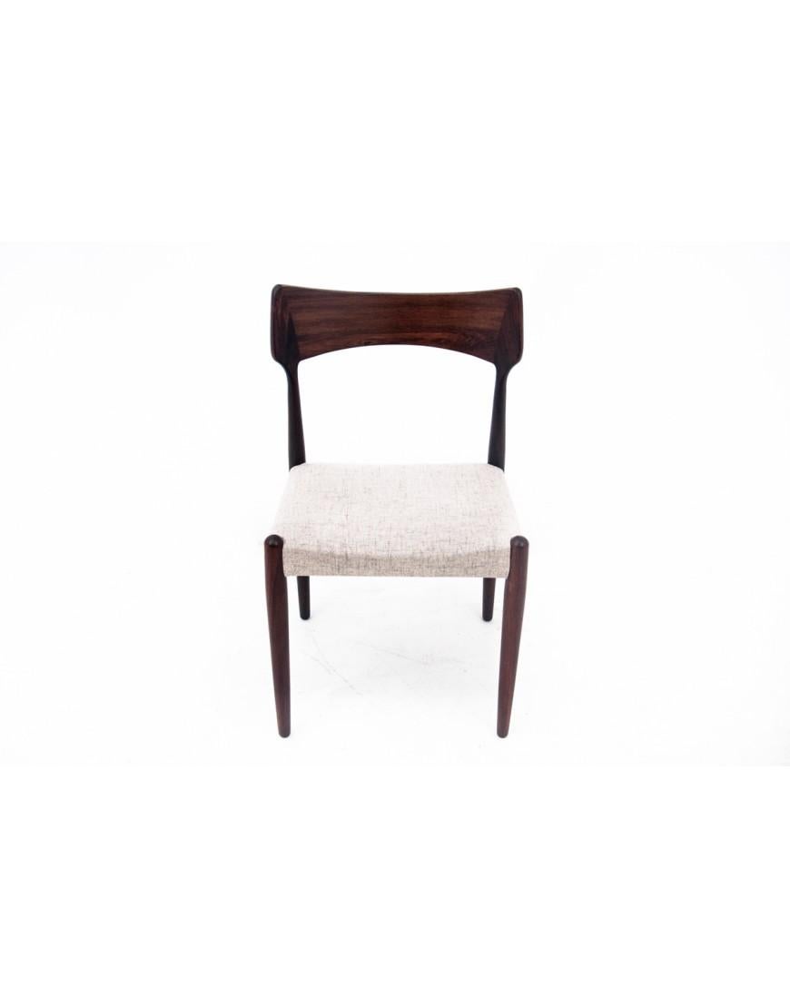 Four rosewood chairs, designed by Bernhard Pedersen & Son, Denmark, 1960s. In Good Condition For Sale In Chorzów, PL
