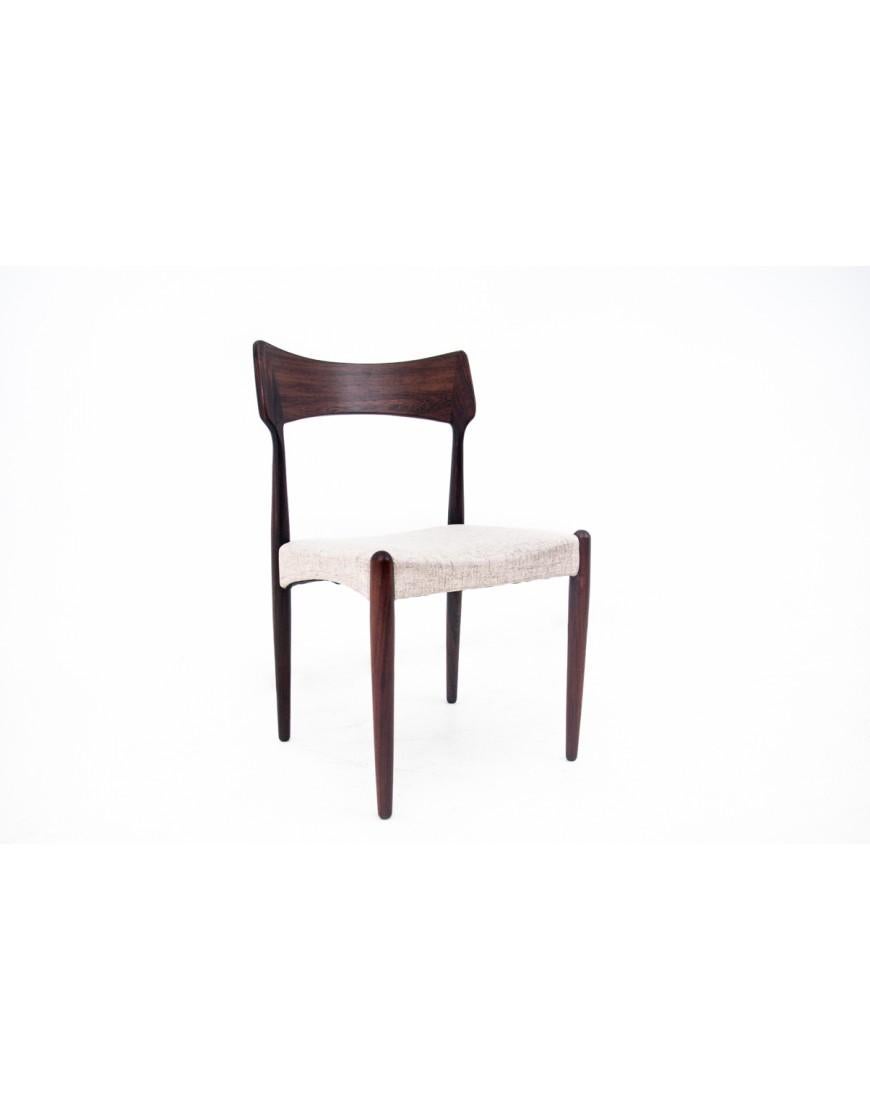 Four rosewood chairs, designed by Bernhard Pedersen & Son, Denmark, 1960s. For Sale 1