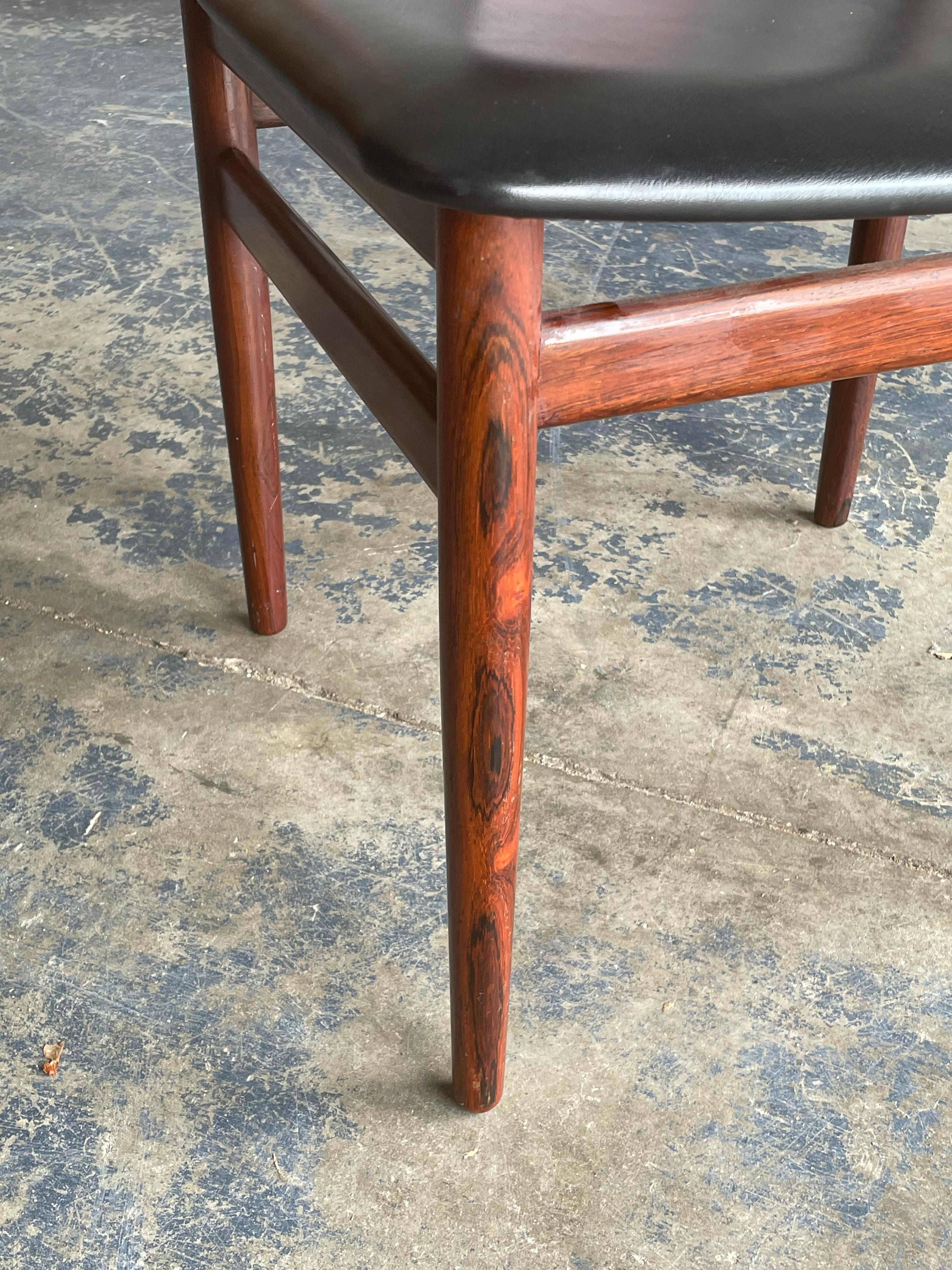 Four Rosewood Dining Chairs by Henning Sorensen 3
