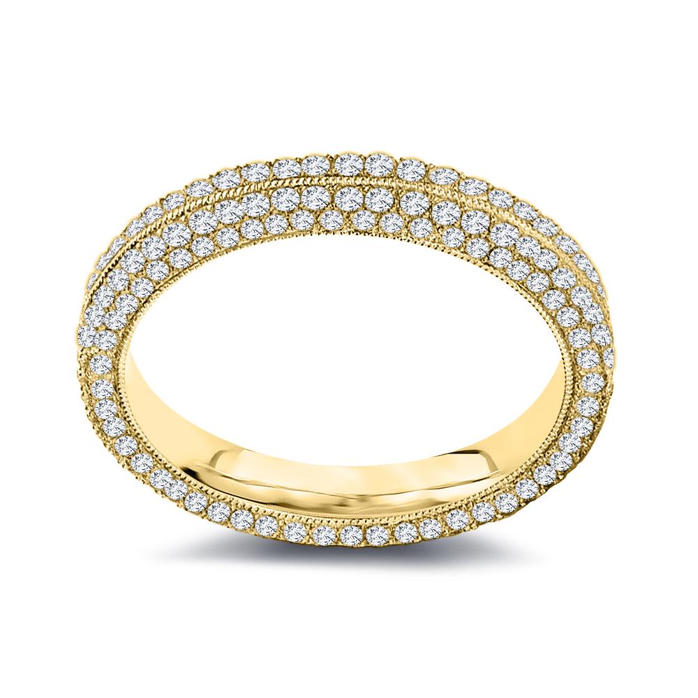 Im Angebot: 2 Ct. Tw. Natürliche Diamanten Vierreihiges Rundschliff Diamant Eternity Band () 4