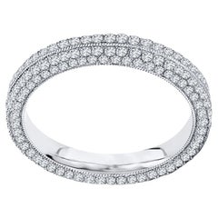 2 Ct. Tw. Natural Diamonds Four Row Round Cut Diamond Eternity Band