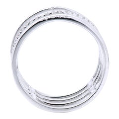Four-Row with Diamonds Fashion Ring