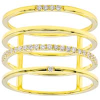 Multi Row Diamond Ring For Sale at 1stDibs