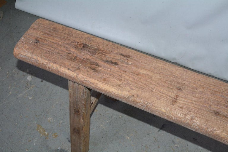 Four Rustic Antique Asian Teak Benches Sold Singly For Sale At 1stdibs