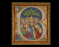 Four Saints, after Illumination by Olivetan Master Italian Renaissance Artist