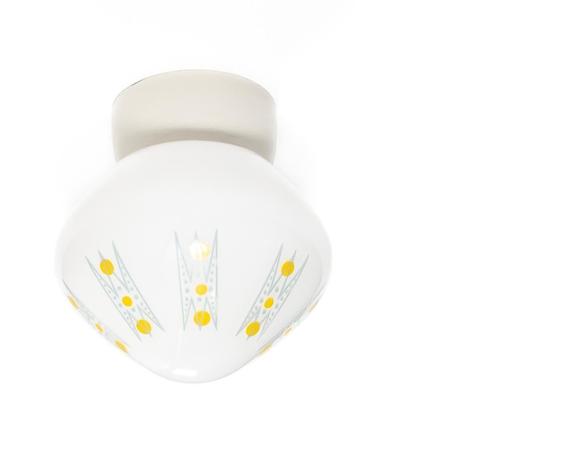 Four Scandinavian Flush Mount Ceiling Lights, 1960s In Good Condition For Sale In Oslo, NO