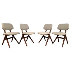 Four Scissor Chairs from Louis Van Teeffelen for Wébé