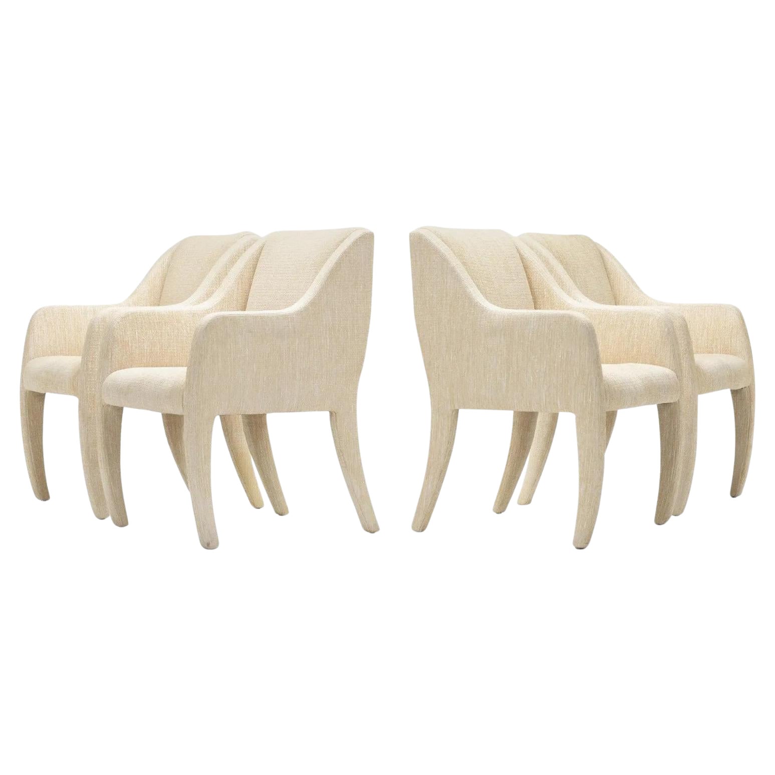 Quatre chaises de salle à manger Vladimir Kagan pour Directional en vente