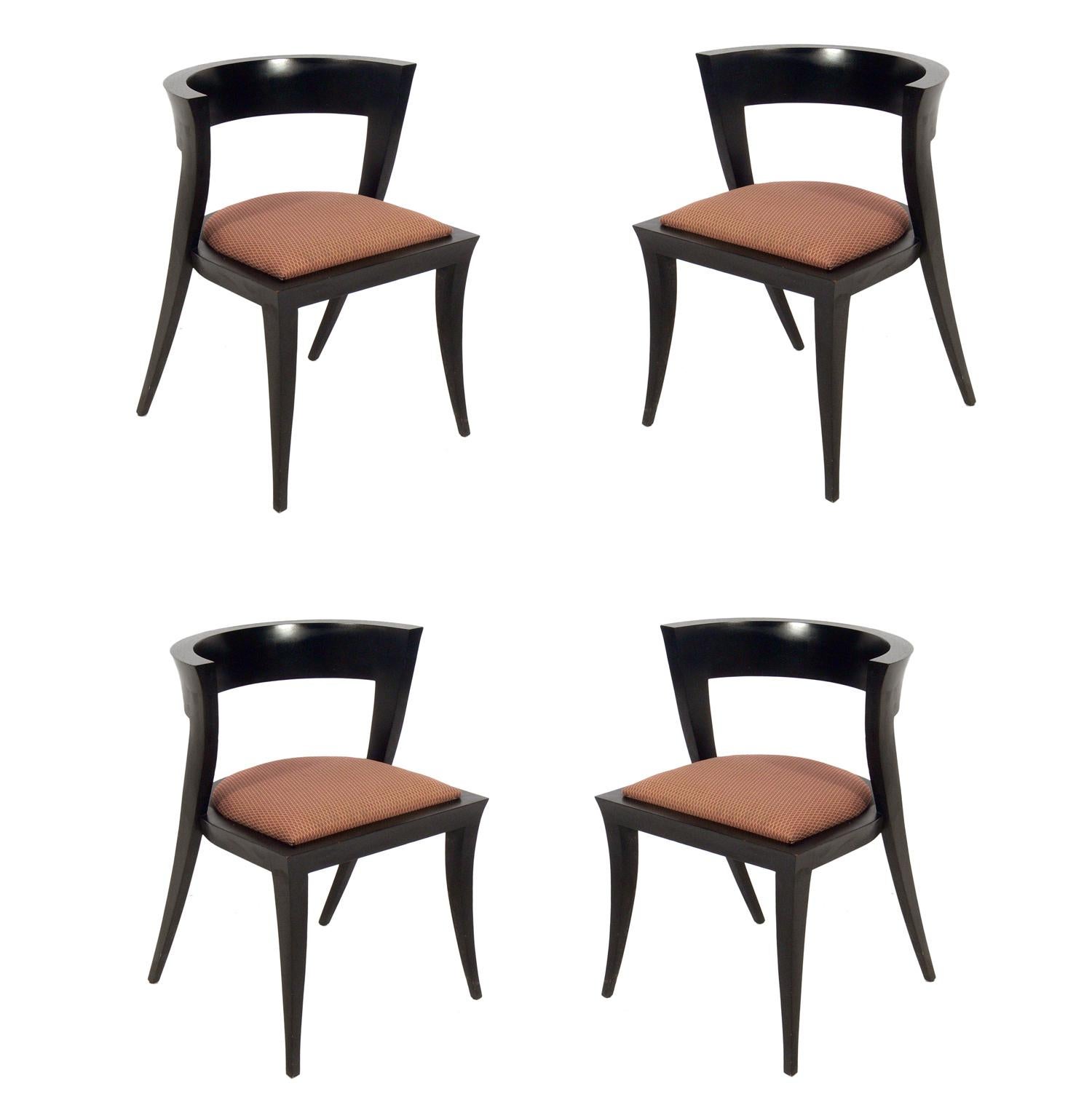 Four Sculptural "Prometheus" Dining Chairs