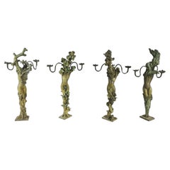 Four seasons woman in bronze (4 models) by Patrick LAROCHE Sculptor Designer 